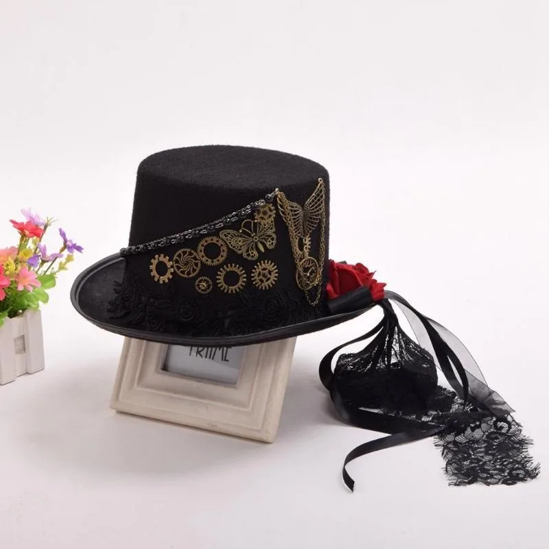 Vue 3 — Chapeau Steampunk Gothique