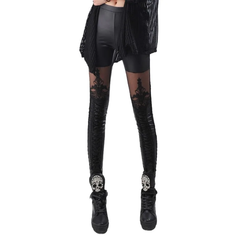 Vue 3 — Legging Gothique Femme