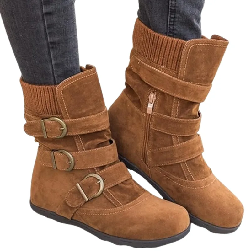 Vue 7 — Bottines Chaudes pour Femme Steampunk
