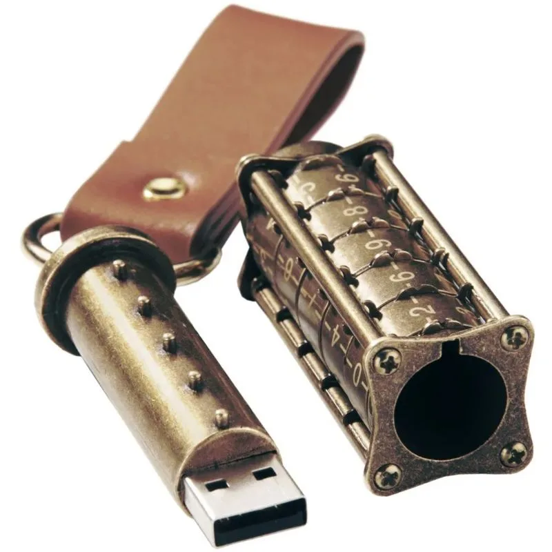 Vue 4 — Clé USB Cryptée Steampunk