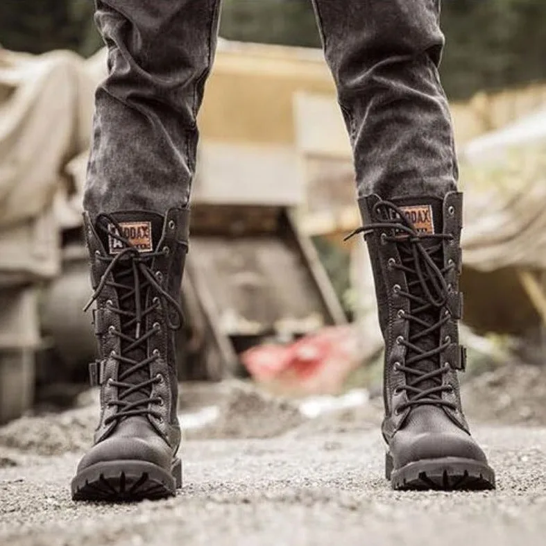 Vue 8 — Bottes Moto Steampunk