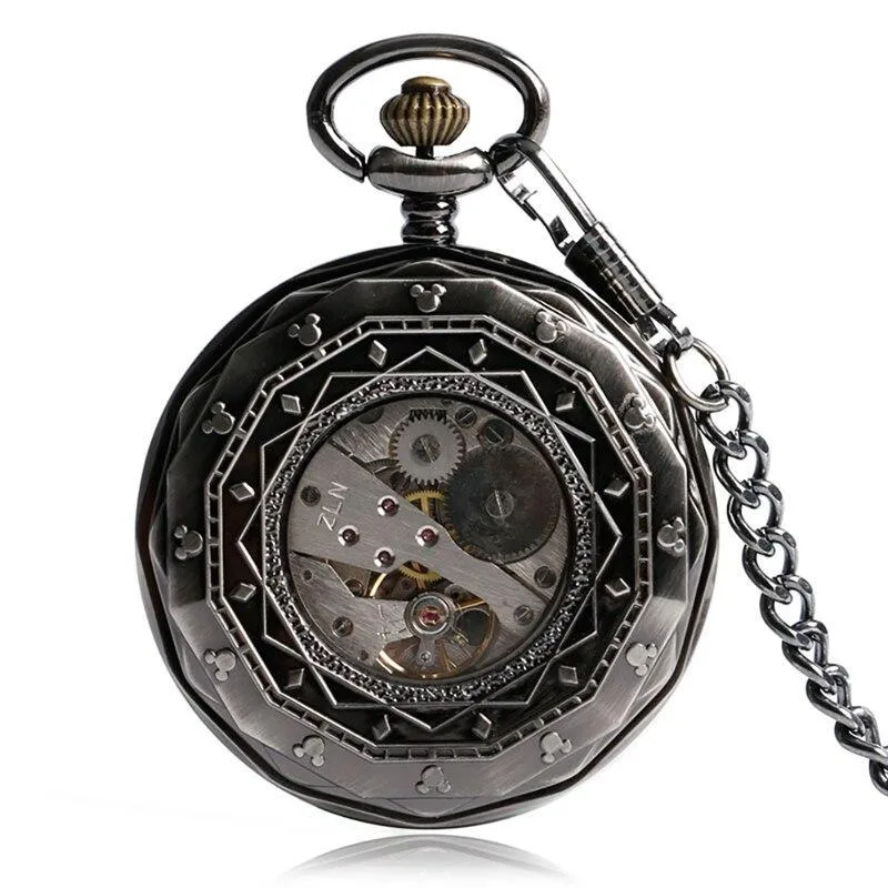 Vue 3 — Montre de Poche Steampunk Savonnette