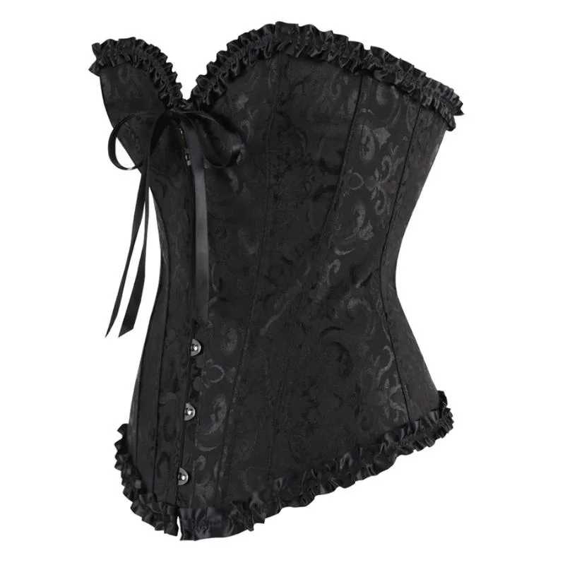 Vue 5 — Ensemble Corset Jupe Gothique