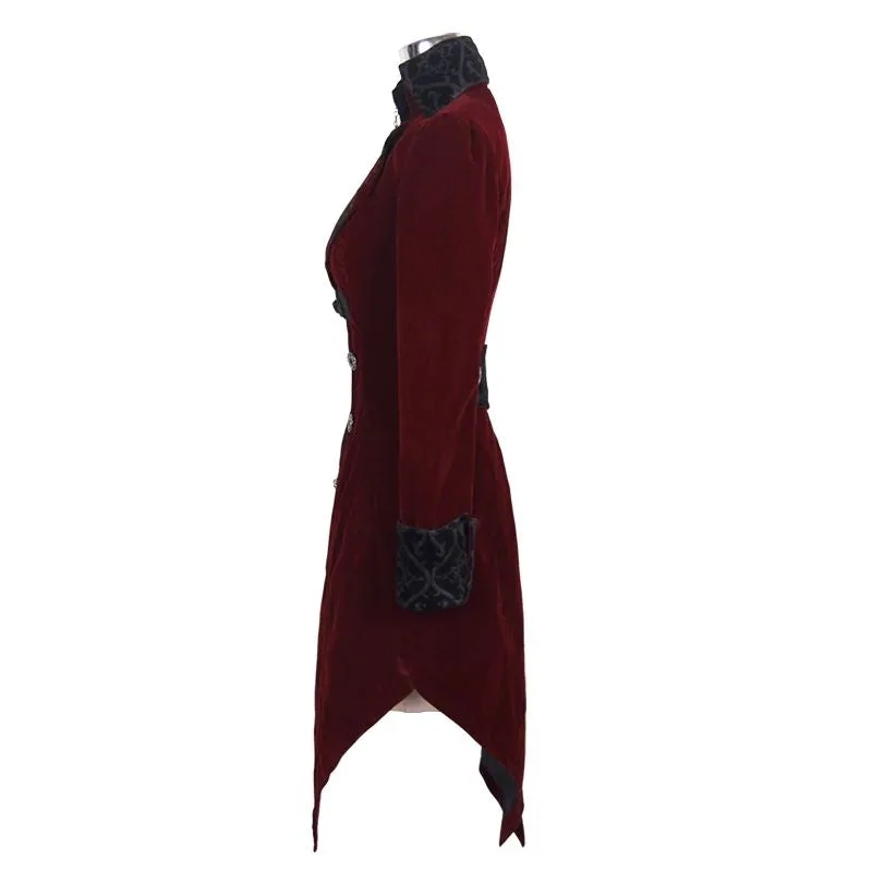 Vue 5 — Veste Steampunk Rouge