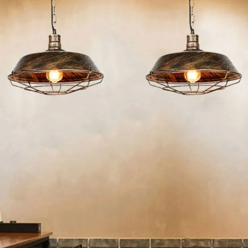 Vue 3 — Lampe Suspendue Style Industriel