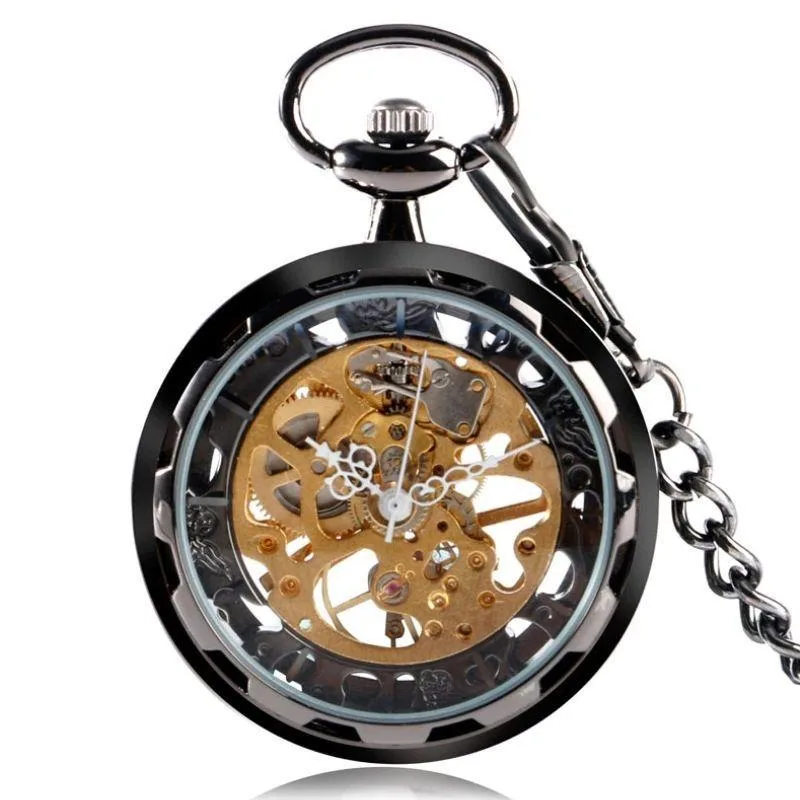 Montre à Gousset Mécanique Squelette Montre à Gousset Mécanique Squelette