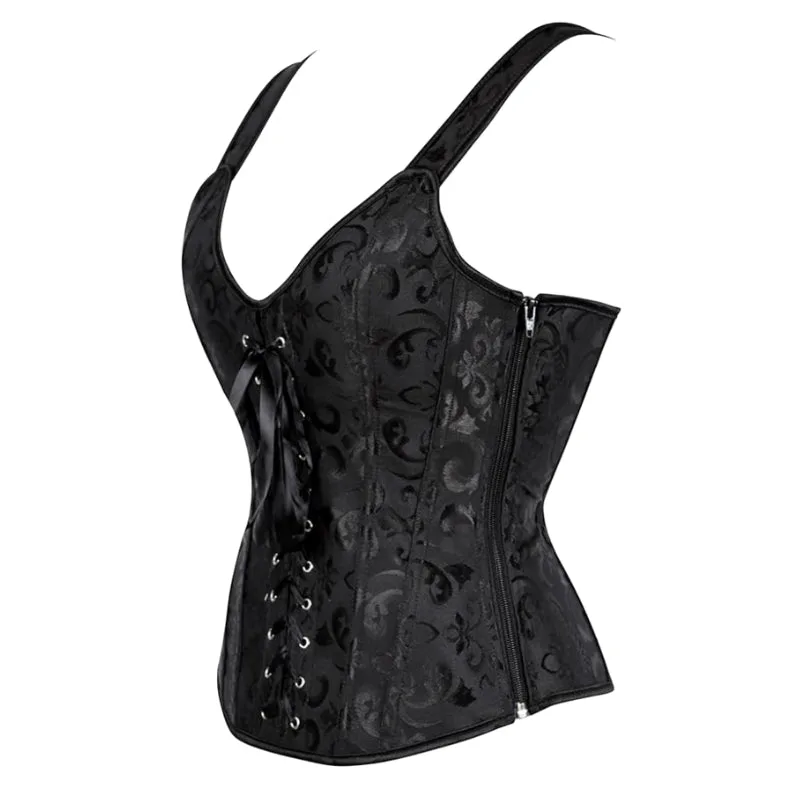 Vue 3 — Corset Steampunk Femme Ancien