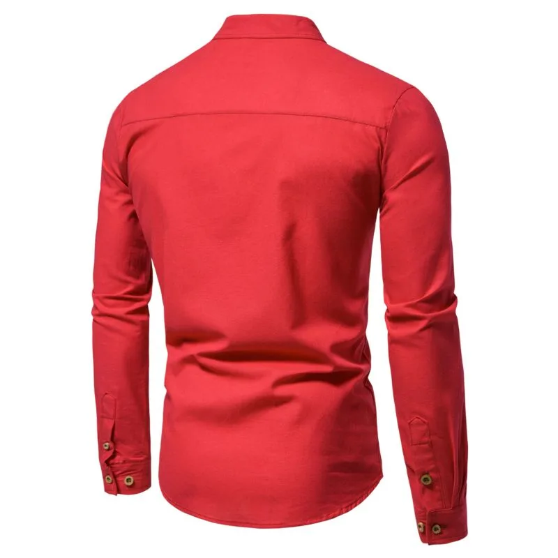Vue 9 — Polo Manche Longue Col Mao