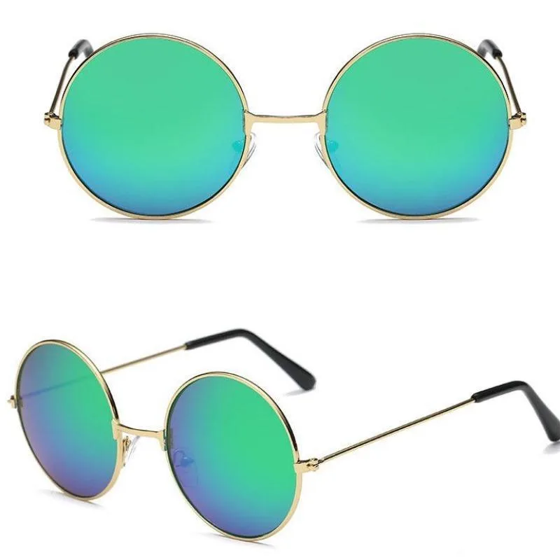 Vue 5 — Lunettes de Soleil Rondes Vintage Femme