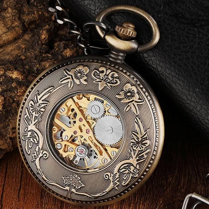 Vue 3 — Montre à Gousset Steampunk Sans Pile
