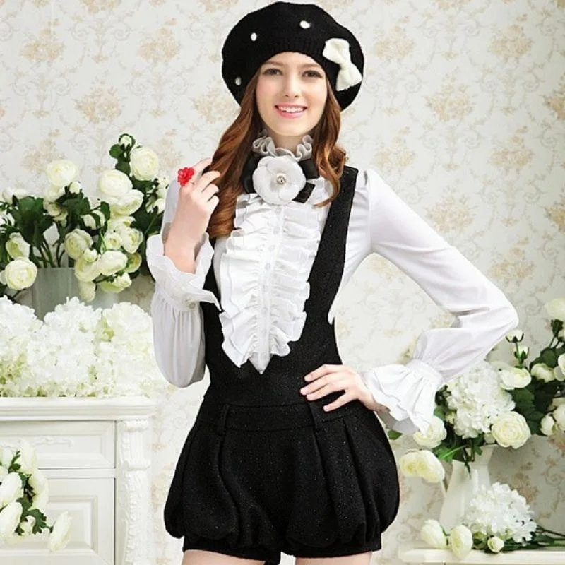 Vue 2 — Chemise Blanche Steampunk Femme