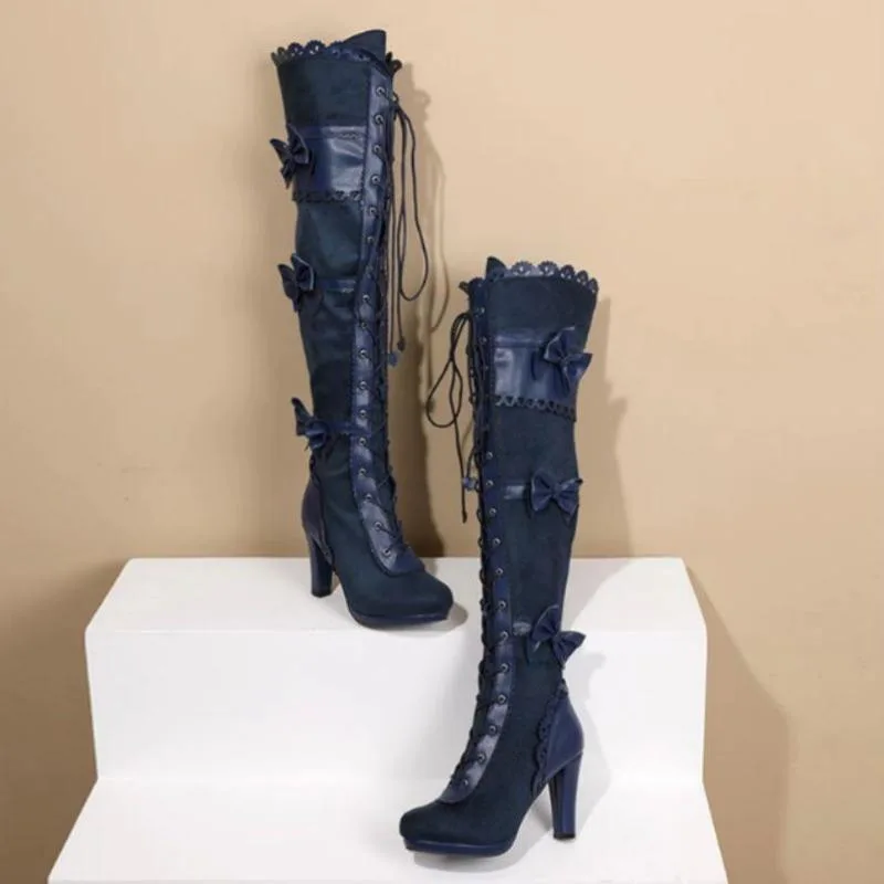 Vue 2 — Bottes Steampunk Dentelle