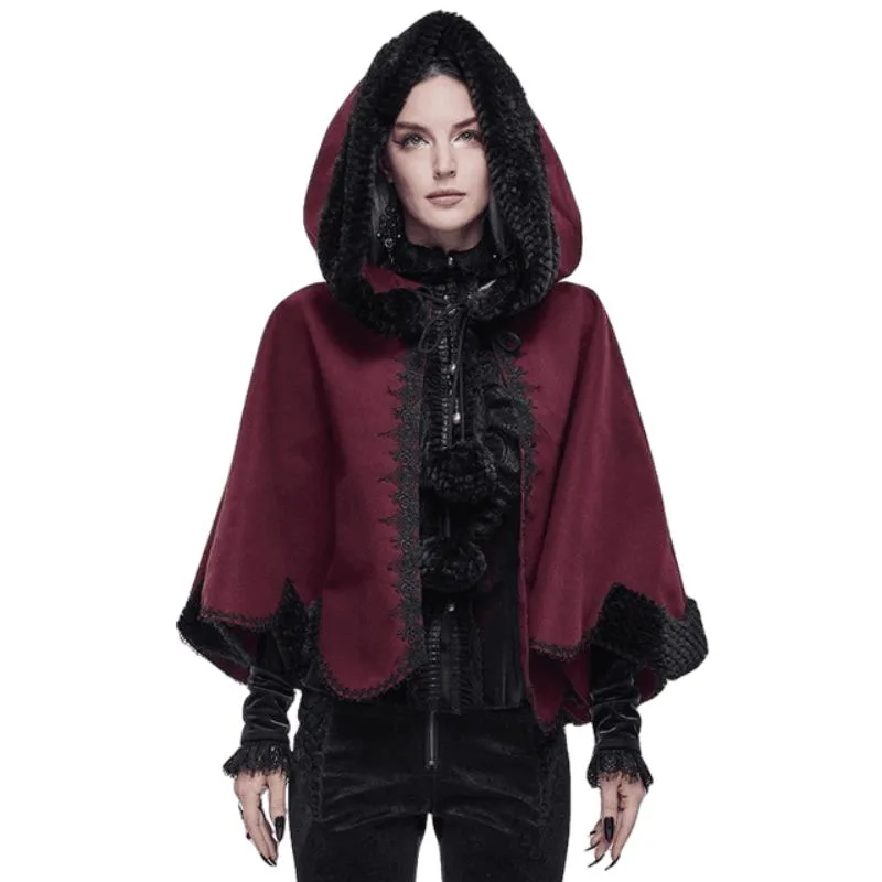 Vue 5 — Petite Cape Femme Style Victorien