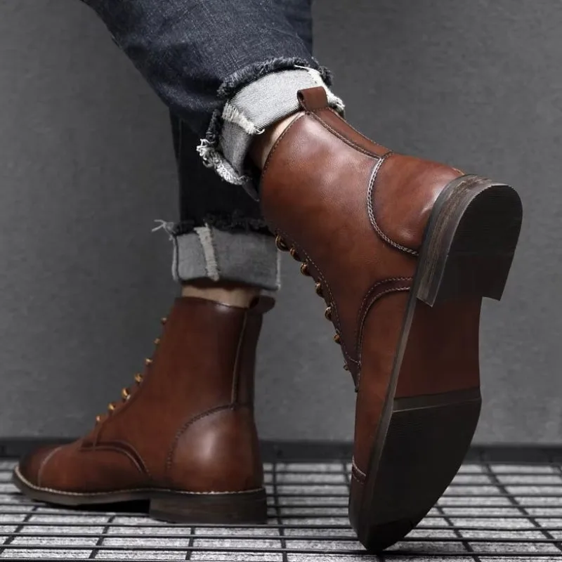 Vue 5 — Bottines Steampunk Homme
