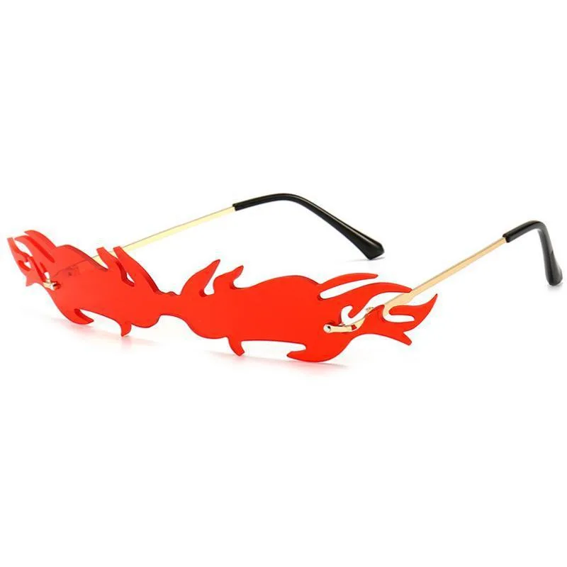 Vue 4 — Lunettes de Soleil Steampunk Feu Vintage