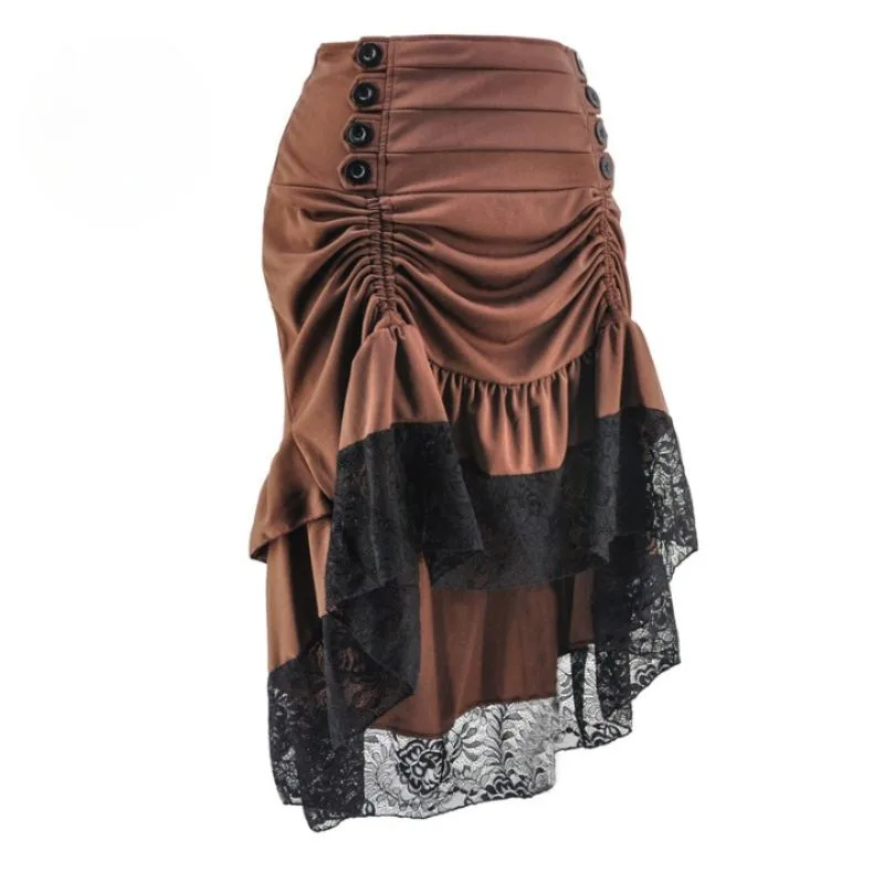 Vue 3 — Jupe Longue Style Steampunk