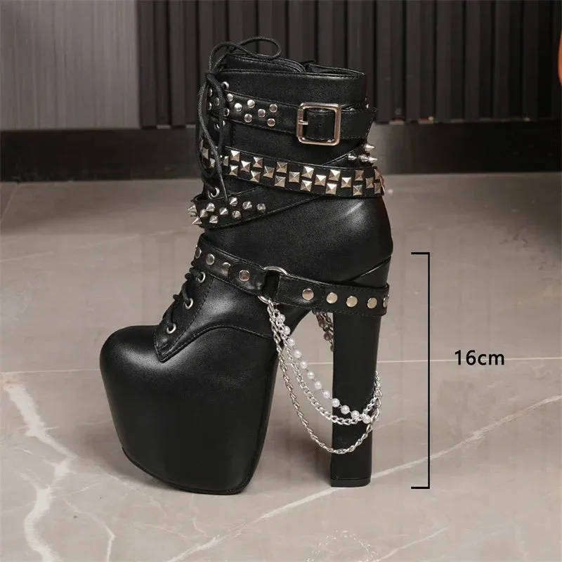 Vue 3 — Bottines Steampunk Gothique