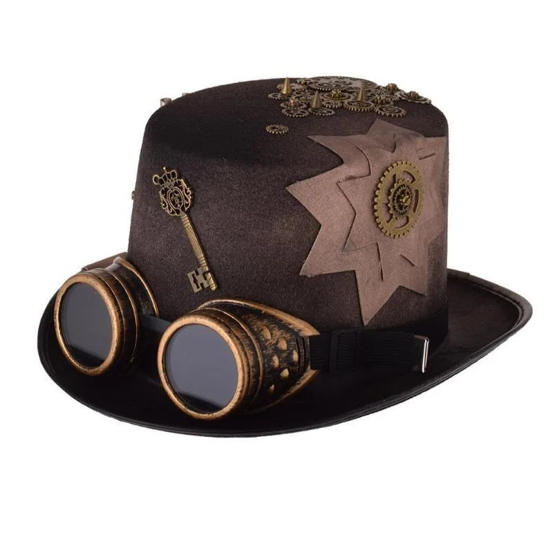 Chapeau Haut de Forme Avec Engrenages
