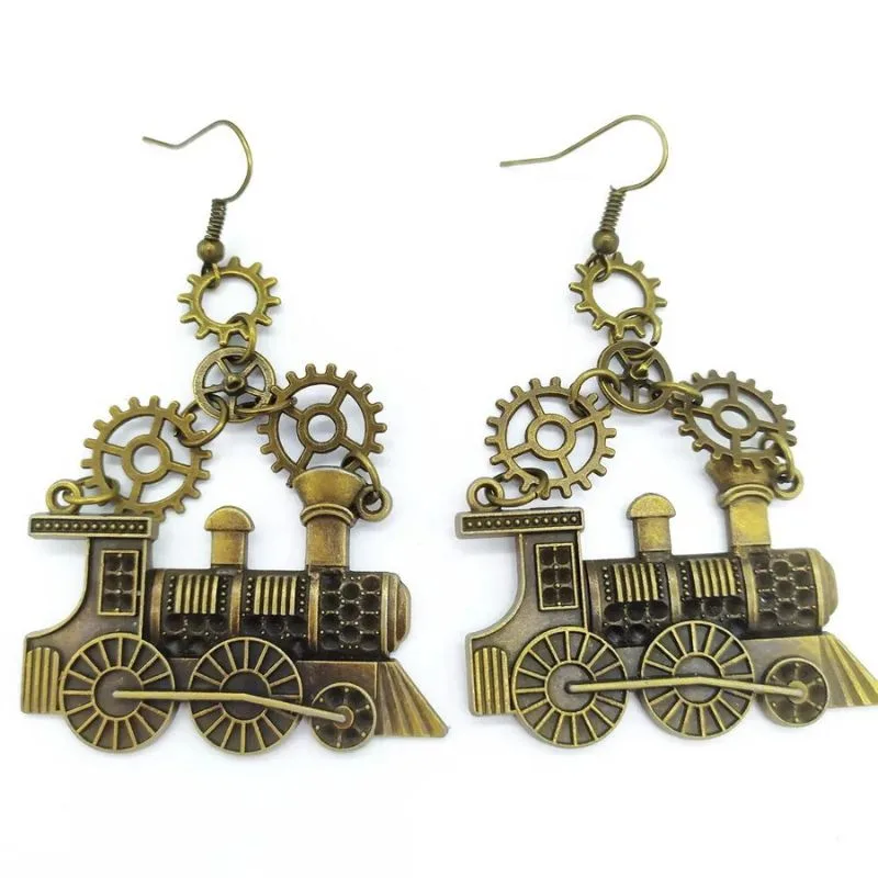 Vue 5 — Boucles d'Oreilles Pendantes Steampunk