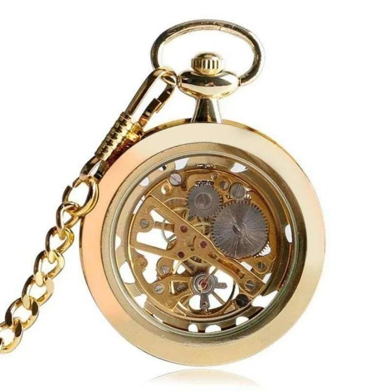 Vue 2 — Montre à Gousset Steampunk Mécanique