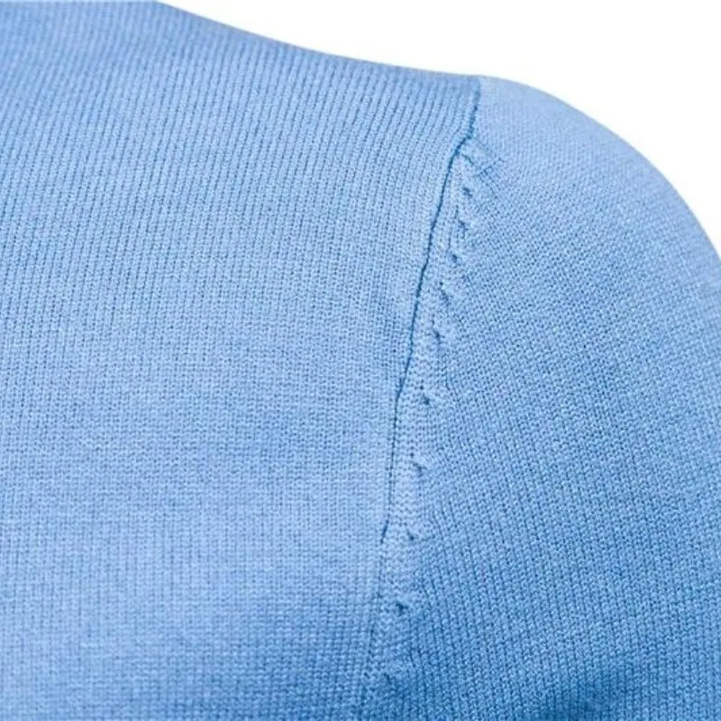 Vue 15 — Pull Col Roulé Homme Slim