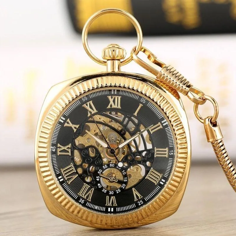 Vue 8 — Montre Gousset Carrée Ancienne