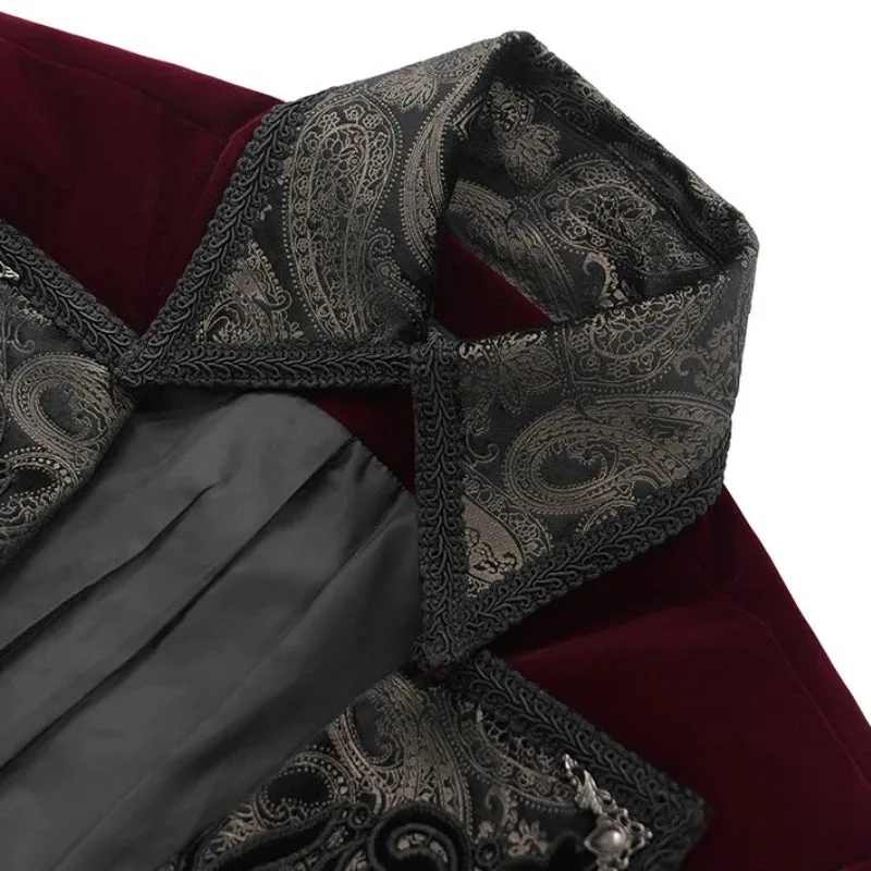 Vue 7 — Manteau Steampunk Redingote Homme