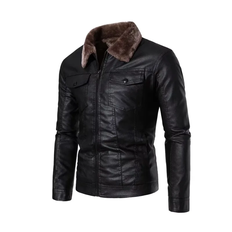 Vue 10 — Veste Aviateur Col Fourrure Homme