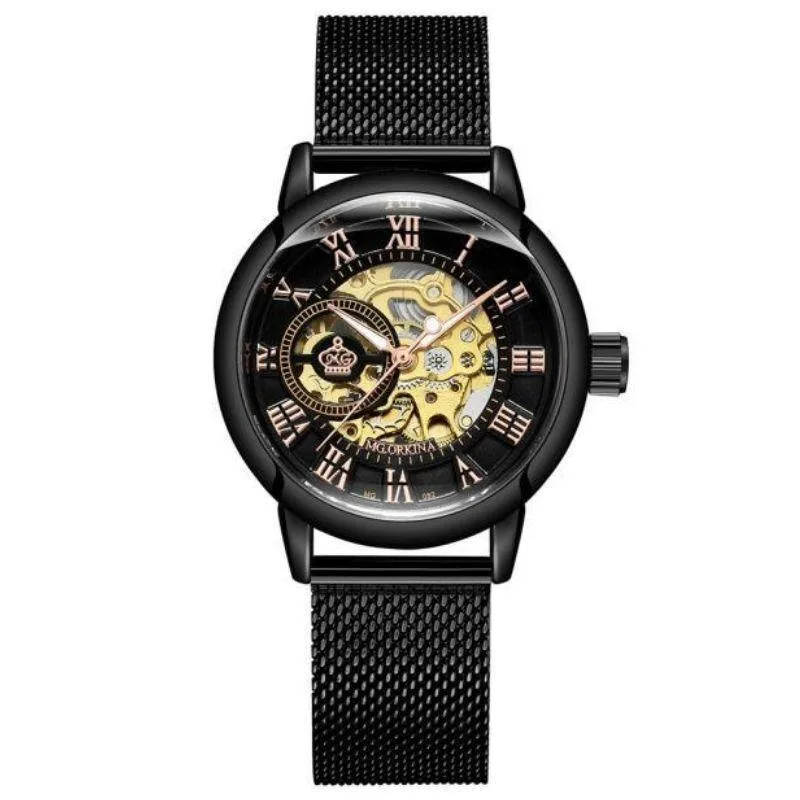 Vue 5 — Montre Squelette Femme Automatique