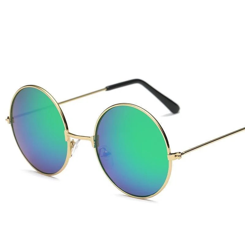 Vue 14 — Lunettes de Soleil Rondes Vintage Femme