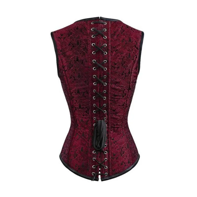 Vue 5 — Corset Steampunk Femme Rétro