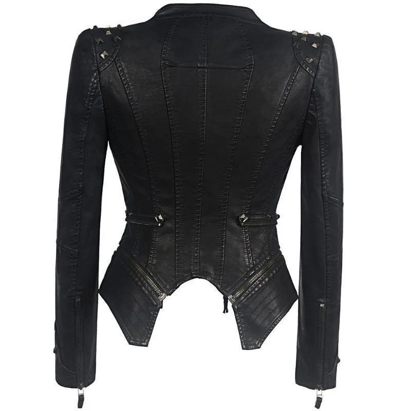 Vue 4 — Veste en simili Gothique Femme