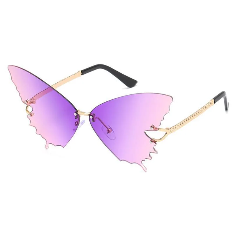 Vue 5 — Lunettes de Soleil Steampunk Forme Papillon