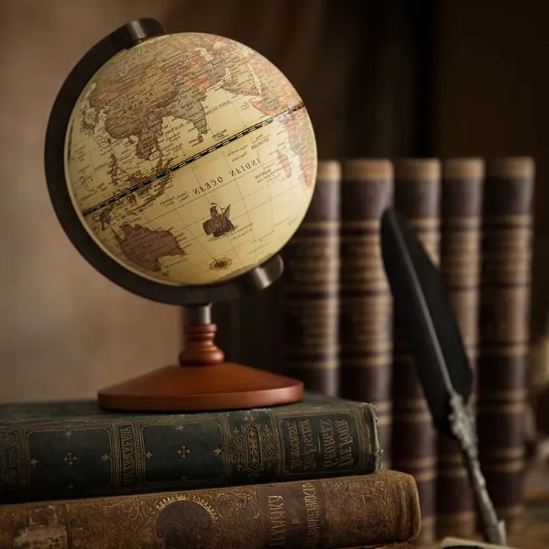 Vue 3 — Globe Terrestre Tournant Sur Pied