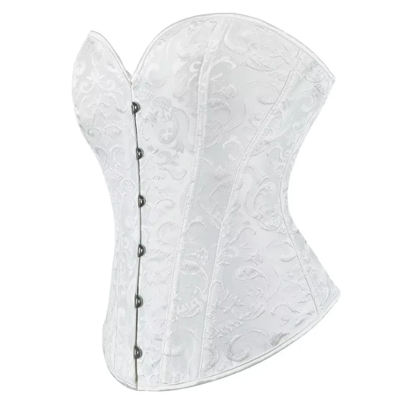 Vue 5 — Corset Steampunk Blanc