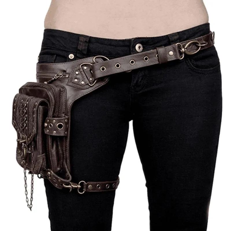 Vue 2 — Sacoche de Cuisse Steampunk