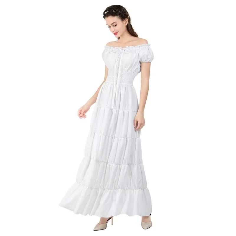 Vue 2 — Robe Steampunk Blanche