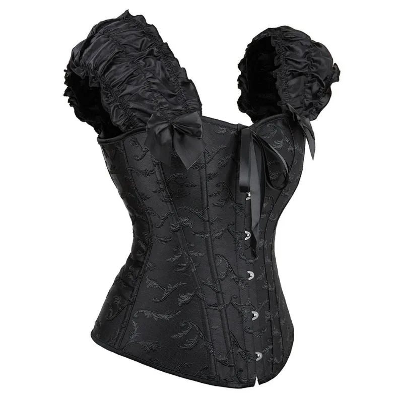 Vue 4 — Corset Victorien Noir