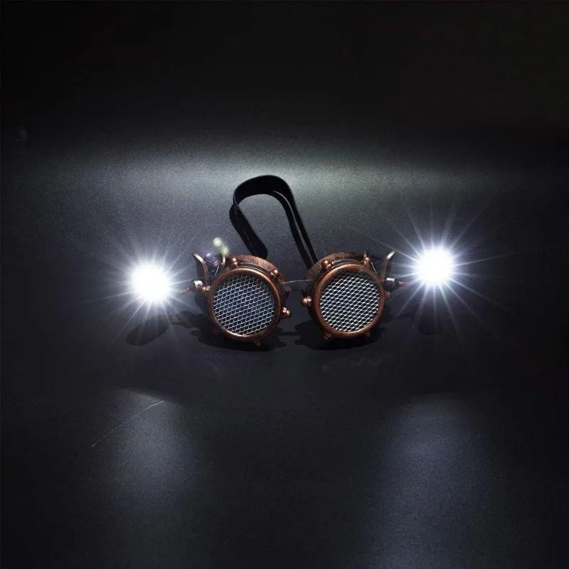 Vue 2 — Lunettes Steampunk Cuivre