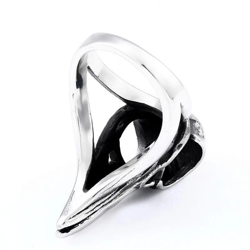 Vue 5 — Bague Crâne de Corbeau