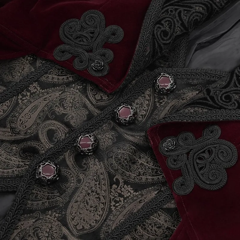 Vue 2 — Manteau Steampunk Redingote Homme