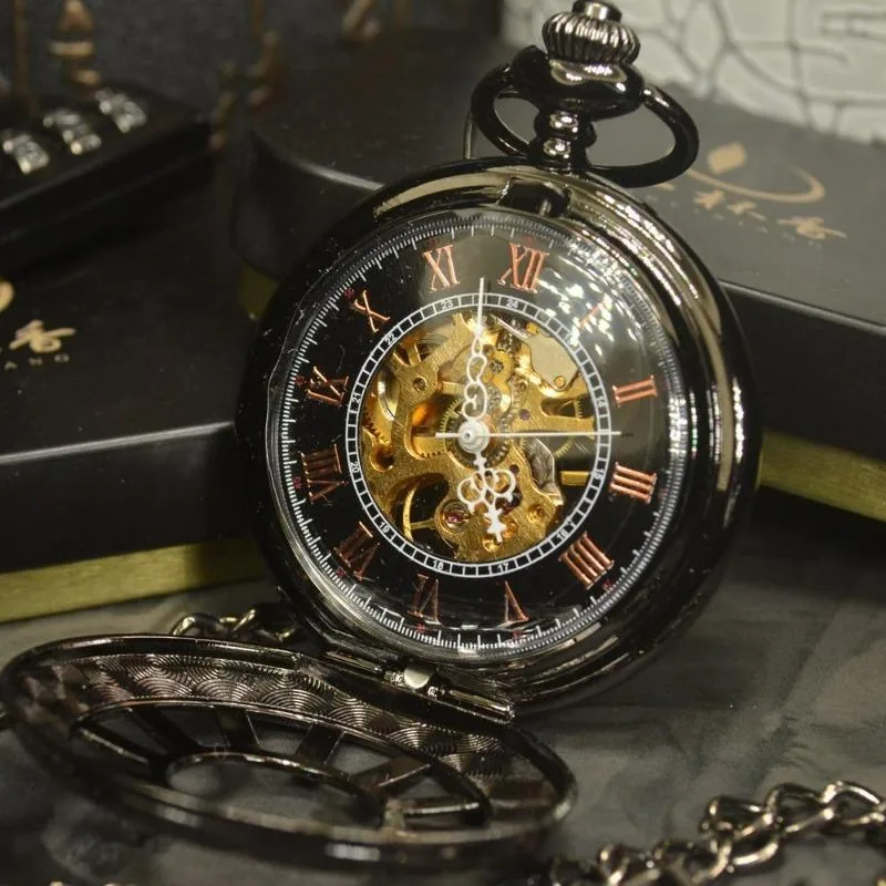 Vue 3 — Montre à Gousset Steampunk Black Persona
