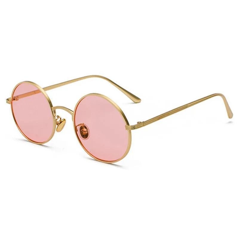 Vue 6 — Lunettes de Soleil Steampunk Vintages Rondes