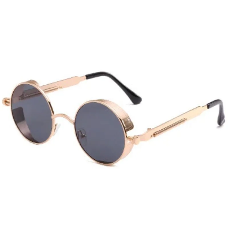 Vue 5 — Lunettes de Soleil Rondes en Métal