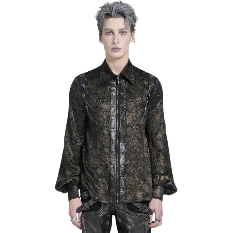 Vue 11 — Chemise Steampunk Marron