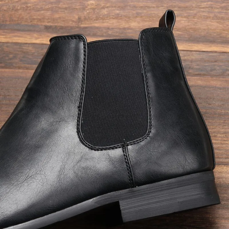 Vue 7 — Bottines Zippées en PU pour Homme