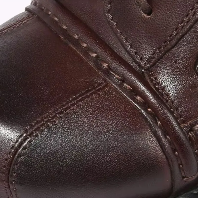 Vue 6 — Bottines Moto Marron
