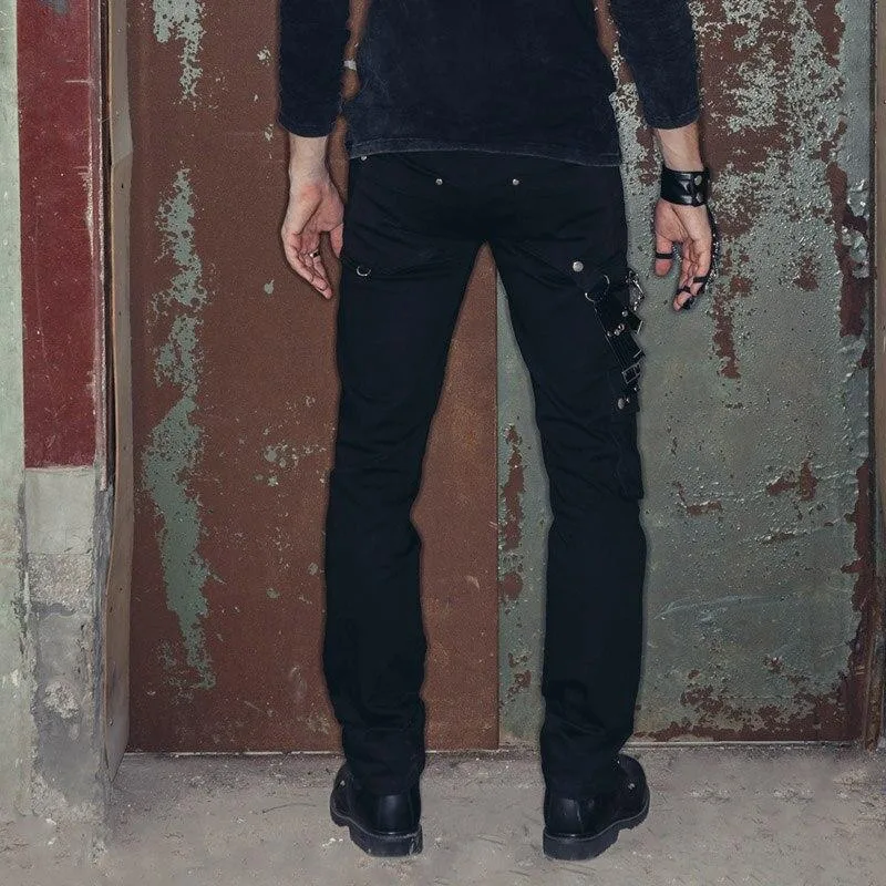 Vue 3 — Pantalon Steampunk Gothique Chaîne