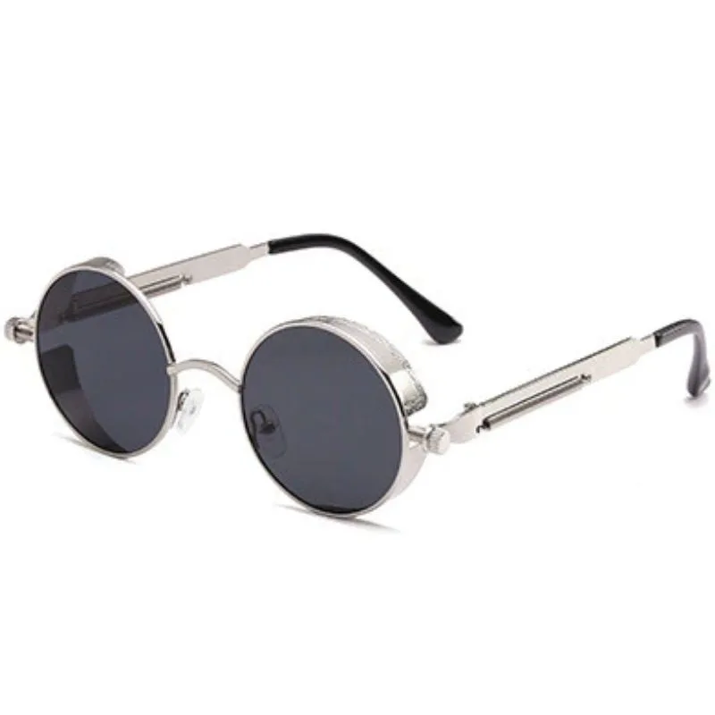 Vue 7 — Lunettes de Soleil Rondes en Métal