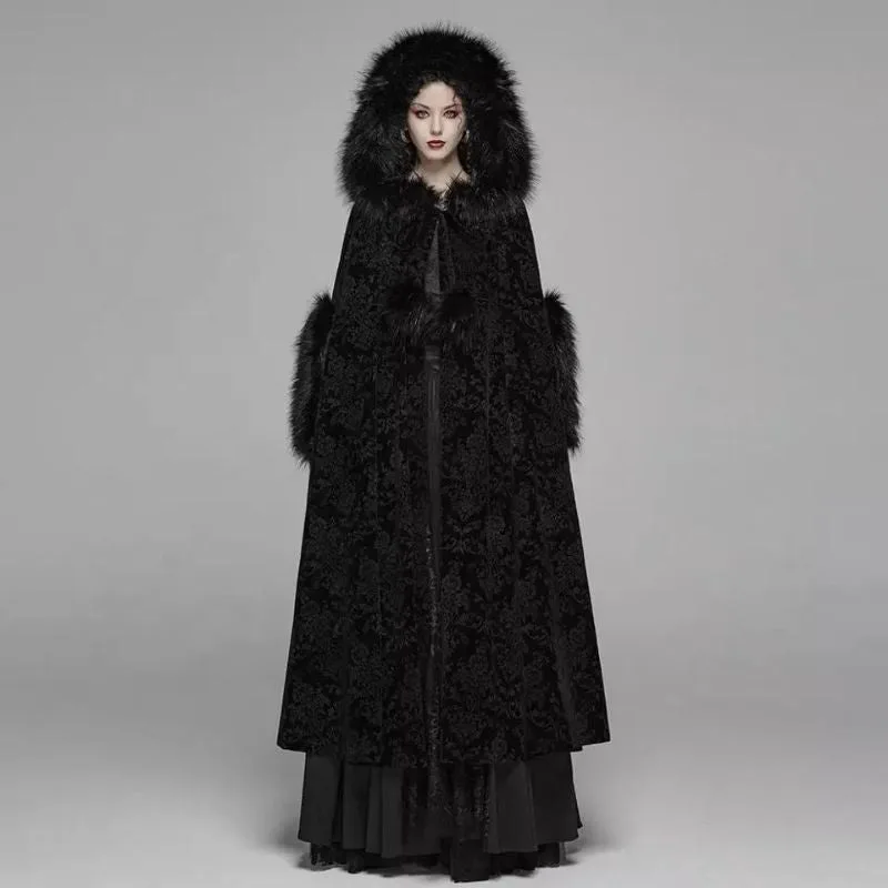 Vue 2 — Manteau Cape Gothique Femme